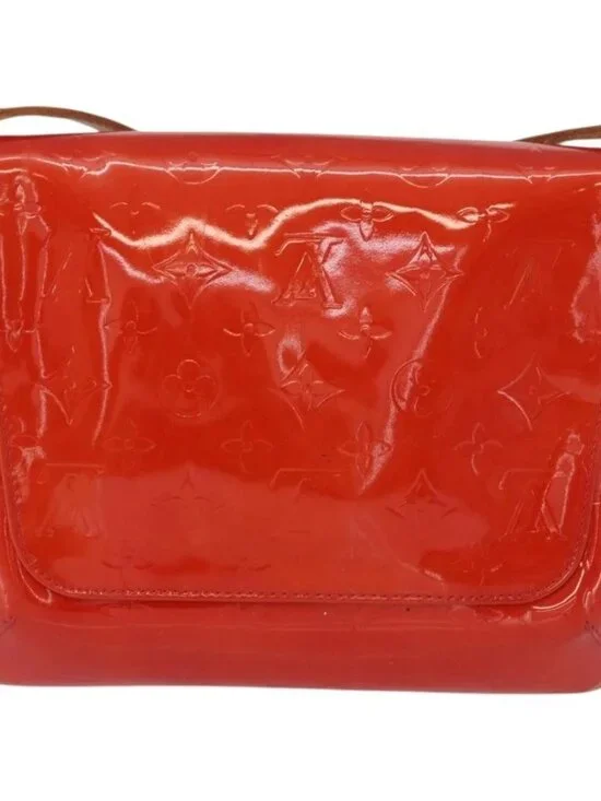 LOUIS VUITTON Monogram Vernis Thompson Street Bag Red M91094 LV Auth 172379 - Picture 3 of 16